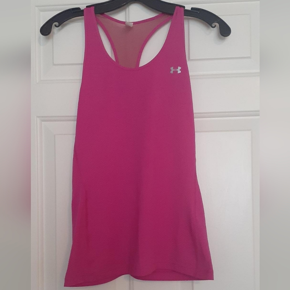 Under armour pink gym tank top. Size extra small.